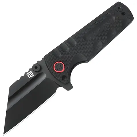 Artisan Cutlery Proponent Tactical Knife - D2 Stainless Steel Black PVD Blade, Black G10 Handle, Ceramic Pivot, Temp/Water Resistant, Portable Multipurpose Outdoor Camping Knife, Precision Camping Tool, Men's Gear, Christmas Gift, Tool Upgrade, Stainless