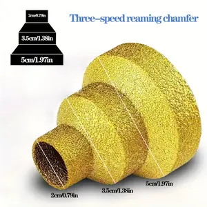 M14 Diamond Chamfer Router Bits Construction Tools 20-35-50mm Brazed Pagoda Reamer Hole Opening Efficient Cutting