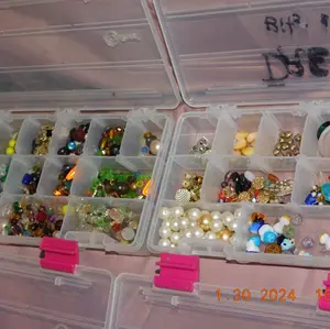 assortment of beads all glass beads