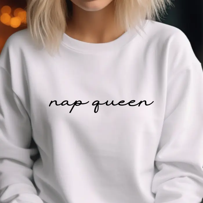 Minimalist Nap Queen Sweatshirt Crewneck,Nap Queen Shirt,Funny Sleep Sweater,I Love Naps,Lazy Shirt,Nap Queen Crewneck,Nap Shirt Sleep Shirt Casual Comfort