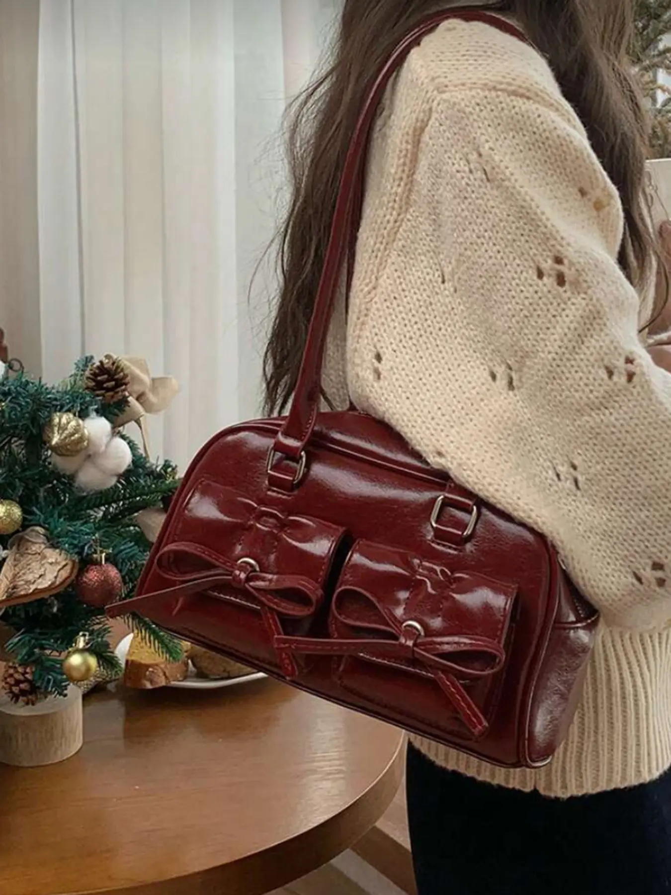 Valentine's Day romantic date one-shoulder underarm bag, retro simple one-shoulder design, romantic dating gift, one-shoulder messenger bag, suitable for shopping and dating, Crossbody Shoulder Bag, Crossbody Shoulder Purses, Elegant Bags