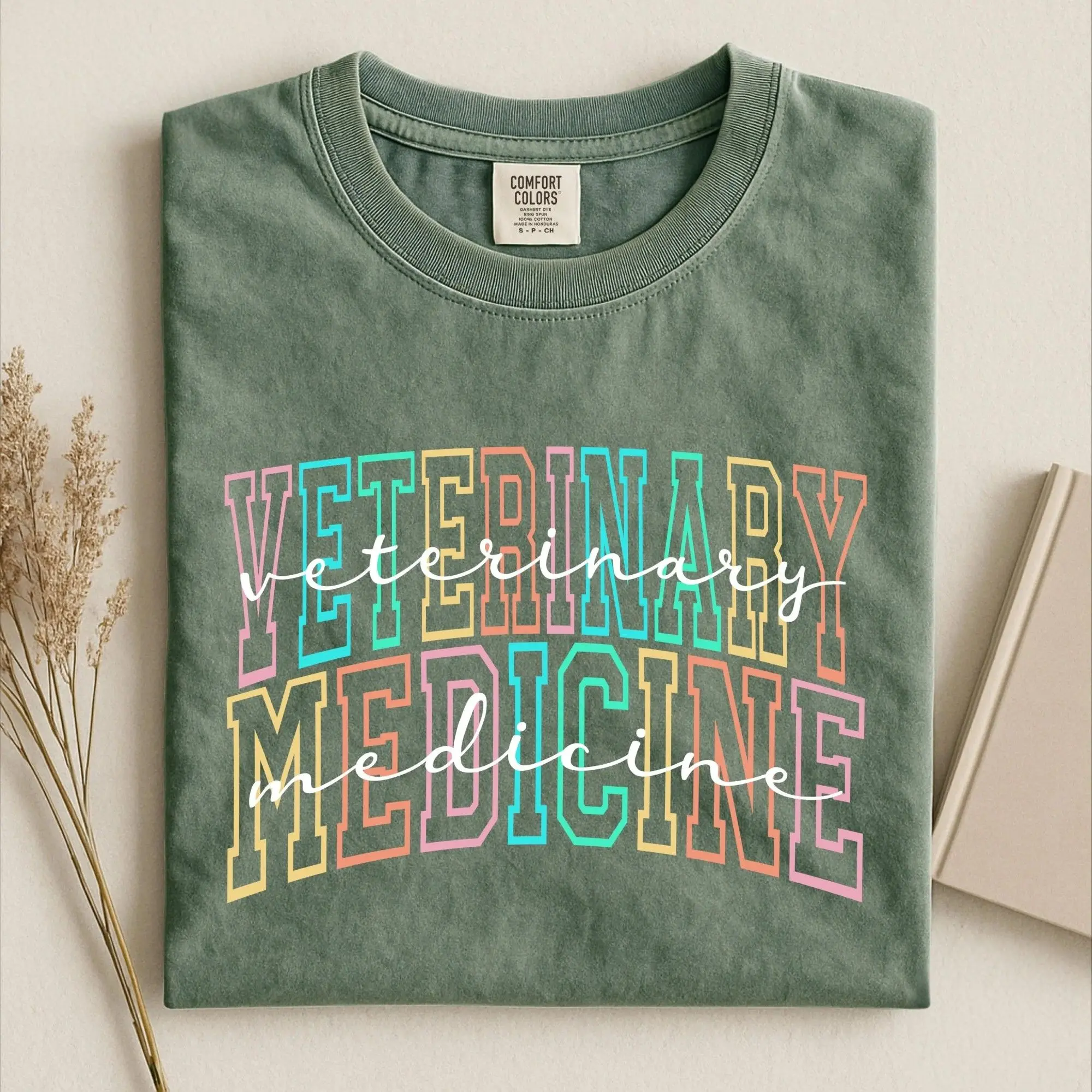 Veterinary Medicine Shirt, Trendy Veterinarian Outfit, Veterinary Nurse Graphic Top, Vet Med Student Gift, Preppy Vet Tech Clothing