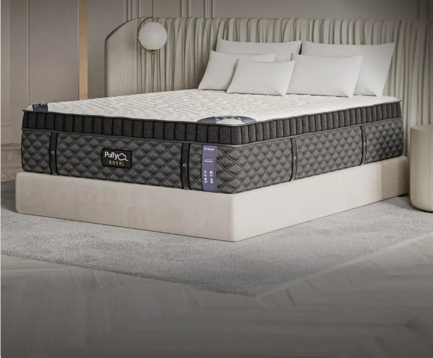 Puffy Royal Hybrid Mattress - Supportive Memory Foam and Coils