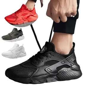 2026 Men/Women Leather Walking Shoes Casual Athletic Running Sneaker Walking Non-Trainer Training Runner Footwear Boy Comfort Black Retro Thick-Sole Casual Sneakers trendy sneaker