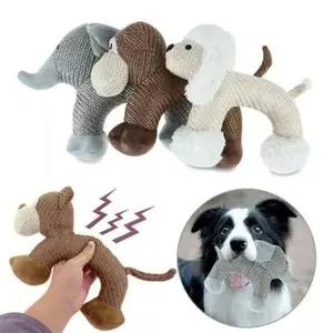Squeaky Plush Dog Chew Toy - Interactive, Non-Toxic, Rawhide-Free Chews Squeak Toys for Dogs, Interactive Squeak Toys