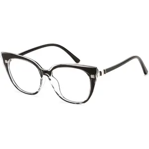 FEISEDY Cat Eye Blue Light Blocking Glasses for Women Anti Eyestrain & UV B0182 Clear Durable Lightweight