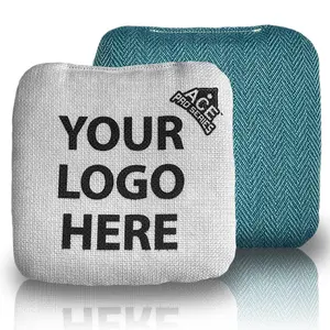Custom Teal Carpet Cornhole Bags | Beast Pro Series, Set of 4