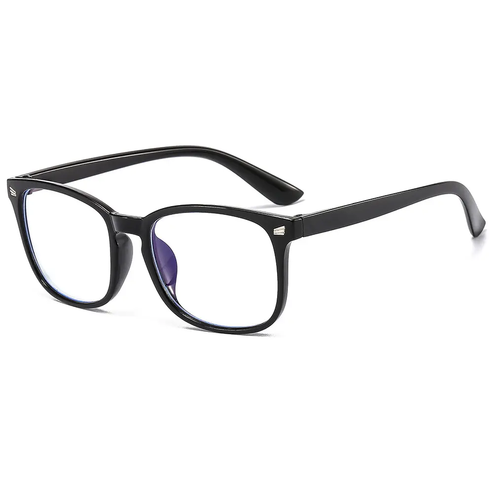 Plano Lenses, Blue Light Blocking Glasses, Retro Square Frames, Fashionable and Minimalist, High Quality, Comfortable and Clear, For Men and Women