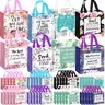 16/32/48Pcs Inspirational Bible Verse Gift Bags with Handle Reusable Non-Woven Christian Gift Bags for Men and Women Wedding Birthday Church Sunday School Baptism Gift Teacher Appreciation Gift Religious Party Favors