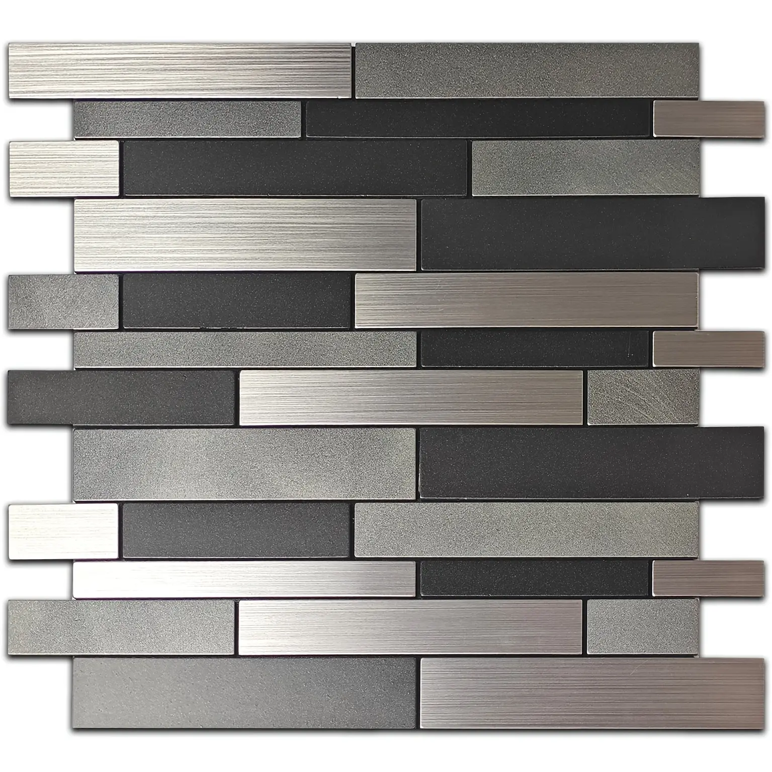 10-piece Metal Mosaic Wall Stickers, Waterproof And Moisture-proof, Fireproof AndHigh-temperature Resistant, lt Can Be Used In A Variety Of Scenarios, Such AsBedrooms, Kitchens, And Bathrooms, The Back Comes With  Glue, Which Can BeCut Freely