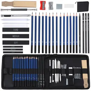 35pcs Professional Drawing Pencil Set - Complete Sketching and Painting for Artists Professional Art Uses Perfect Halloween Gifts，drawing pencils、drawing supplies
