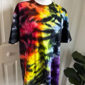 Goth Rainbow Short Sleeve Ice Dye Tee