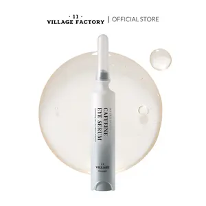 VILLAGE11FACTORY Hydro Boost Caffeine Eye Serum (10ml / 0.33 fl oz) – 10% Caffeine + Niacinamide + Peptide Eye Treatment for Puffiness, Dark Circles & Fine Lines | Cooling Roll-On