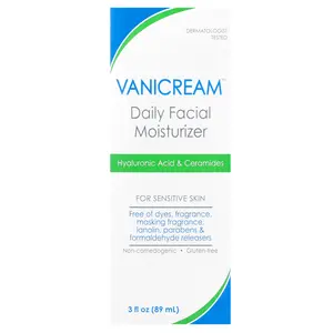 Vanicream Daily Facial Moisturizer, For Sensitive Skin, Fragrance Free, 3 fl oz (89 ml) Vanicream Daily Facial Moisturizer, For Sensitive Skin, Fragrance Free, 3 fl oz (89 ml)