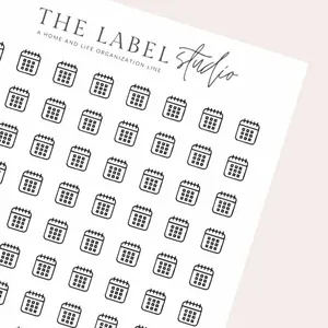Calendar Icon | Aesthetic Planner Sticker Sheet