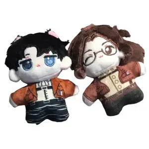 Attacks On Titan Plush Toy Keychain Attacks On Titan Levi Hanji Zoe Eren Doll Merch Accessories Stuffed Soft Toy Gift Blind Box