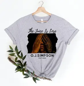 O.J. Simpson Shirt, O.J. Simpson Vintage The Juice Is Lose 1947-2024 OJ Rip T-shirt Hoodie Sweater, Adult Humor Shirt Gift For Men Trending T-shirt.