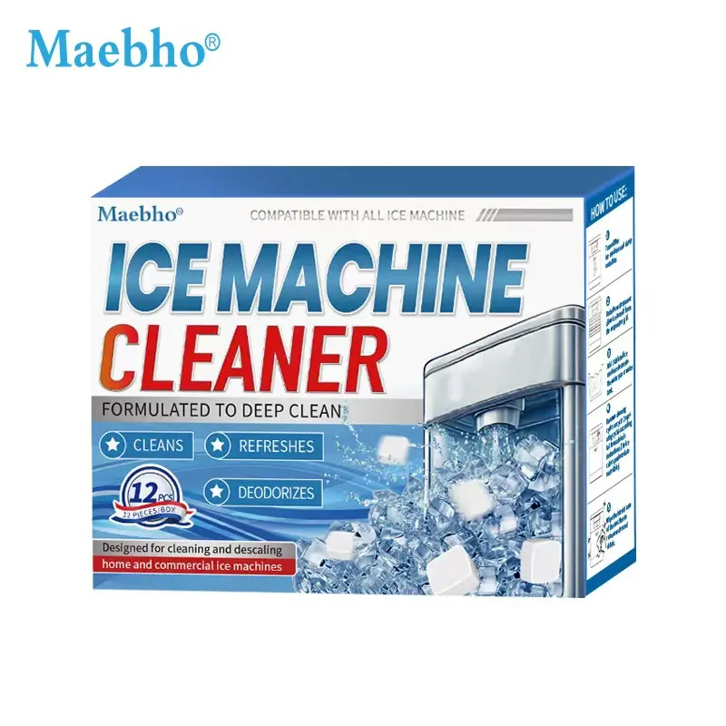 Ice Machine Cleaner Tablets – 12 Pack | Deep Clean & Descaling Tablets Citric Acid Formula