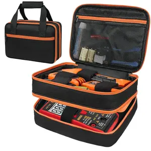 Carrying Case Compatible with Klein Tools ET310 AC Circuit Breaker Finder & RT250 GFCI Outlet Tester & Electrical Test Kit,Circuit Tester Storage Organizer Fits for Digital Multimeter,Clamp Meter