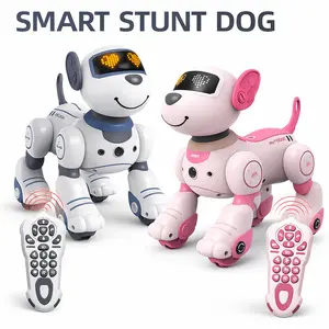 【Clearance Sale】Smart RC Robot Dog with Infrared Remote, Rechargeable Interactive Toy with Dancing, Walking & Stunt Features for Kids – Programmable Fun Educational Toy for Boys and Girls electronic toy dog Interactive Robotic Puppy Toy