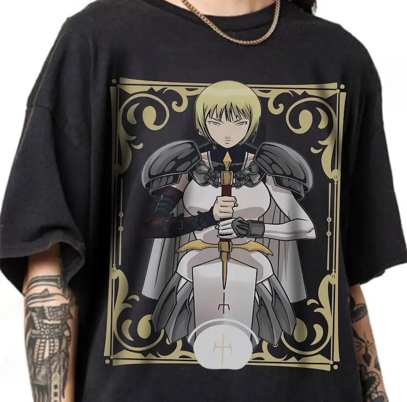 [Sale up to 30%] Claymore Clare Anime Manga Lovers Shirt, Graphic Japanese Vintage Special Anime T-shirt, Fan Gifts