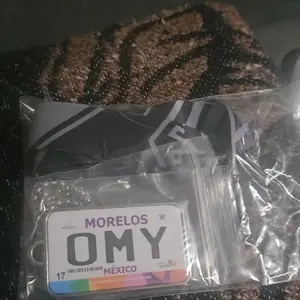 Mexico License Plate Pendants - incased in metal - includes lanyard and pendant