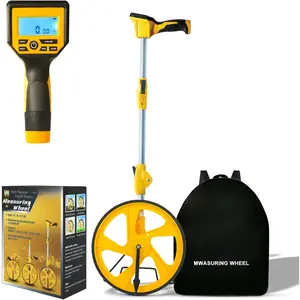 Measuring Wheel Digital Display, 3-Sections Foldable, Imperial/Metric Measure Wheel with Backlit Display | Up to 99,999Ft/ 99,999M | Kickstand to Keep Stand |Portable, Include Cloth Backpack.