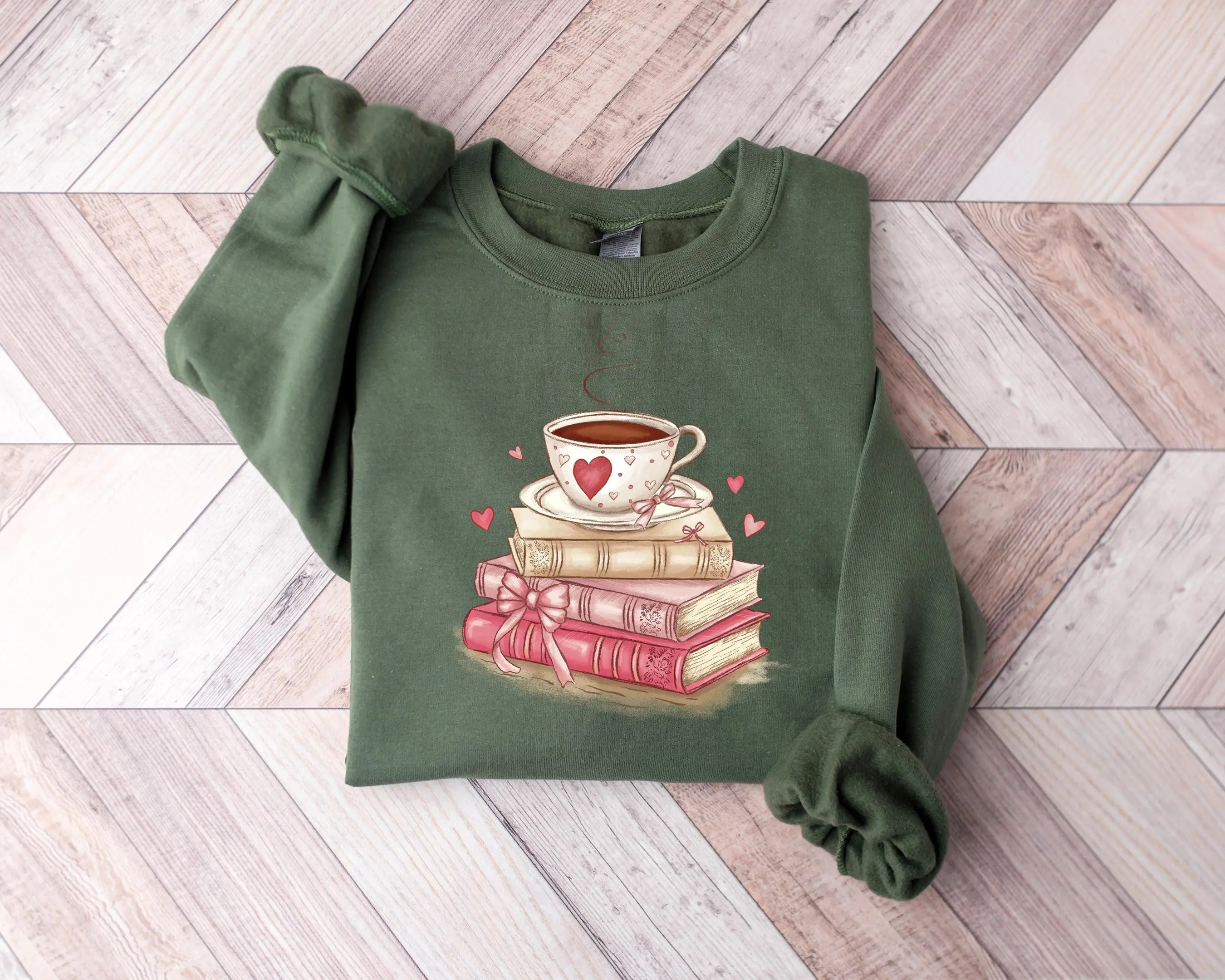 Book Lover Valentine Sweatshirt Romantic Bookish Reading Valentine Aesthetic