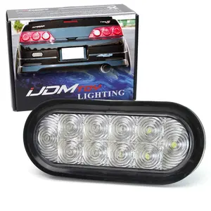 iJDMTOY JDM Style Clear Lens LED Backup Reverse Light For Acura Honda Nissan Mazda Subaru Toyota etc., Powered by (10) Super Bright LED Lights