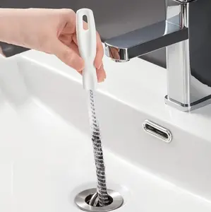 46cm Drain Hair Clog Remover Tool, Flexible Sink & Shower Snake Cleaner Strip for Pipe Unclogging & Hair Removal