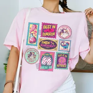 [Sale off up to 50%] Dungeon Crawler Carl Book Stamps tshirt, New Achievement TShirt, Princess Donut Mongo Tee, Sci-Fi Book Lover, Booktok Fantasy Book Shirt, Graphic Streetwear T-shirt