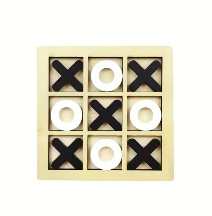 Tic Tac Toe Strategy Board Game, Tabletop Game for Family Bonding Time & Learning Fun