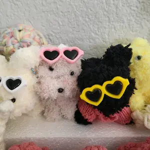 Handmade Pipe Cleaner Dogs - High-Quality Craftsmanship Keychain, Unique Design, Includes 4.00 Each, Ideal for Backpack or Bag Use