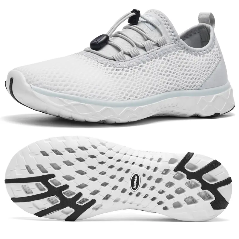 ALEADER Women's Quick Drying Outdoor Water Shoes - Aqua, Mesh Upper, EVA 3D Dual Cushion, Xdrain Tech, Breathable Kayaking Footwear for Seaside Beach & City Walk, Quick Drying Watershoes, Water Aqua Shoes