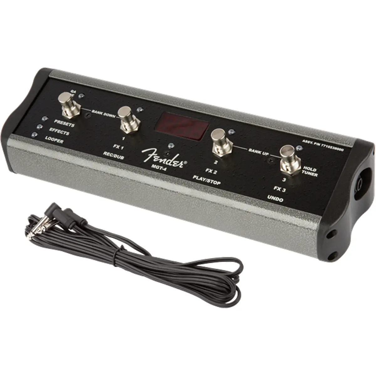 Fender MGT-4 Mustang GT Footswitch - 4-Buttons Pedals for Guitar, Professional Music Gear for Electric Guitar Players, Four-Buttons
