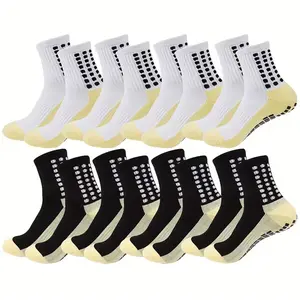 Men's Grip Socks Non Skid Soccer Football Socks Athletic Yoga Socks for Men Women Socks for Basketball Sports