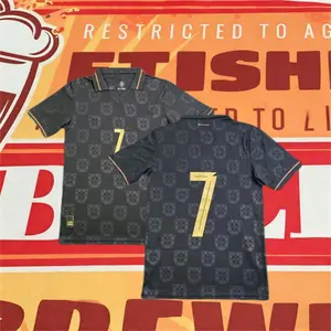 2026 Away Black No.7 Ronaldo Short-sleeve Soccer jersey