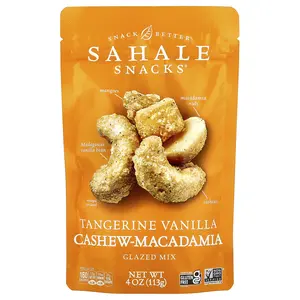 Sahale Snacks Glazed Mix, Tangerine Vanilla Cashew-Macadamia, 4 oz (113 g)