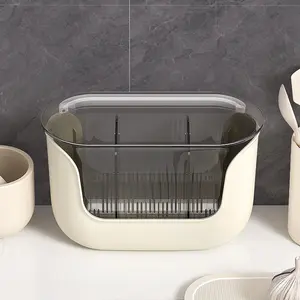 Organized Utensil Storage Tube, Drying Rack for Separating Cutlery, Multifunctional Space-Saving Kitchen Accessory