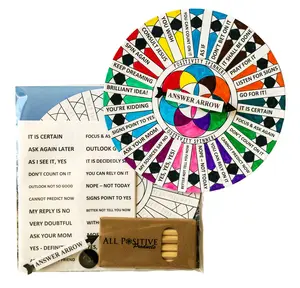 All Positive Products Question & Answer Game Craft Activity Spinner Answer Arrow Magic 8 Ball Spinner Decision Maker Wheel of Fortune Tablegame