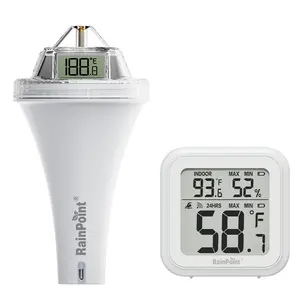 RAINPOINT Wireless Pool Thermometer – Smart Swimming Pool & Pond Temperature Monitor with Indoor Display