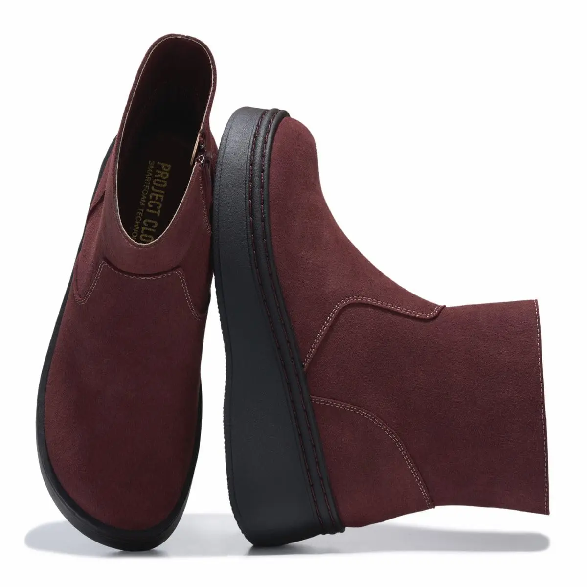 Project Cloud Women's | Genuine Suede Leather Ankle Boots | Smart Foam | Lightweight | Non-Slip Mia