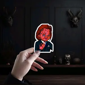 Chucky Middle Finger Vinyl Sticker