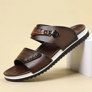 Men's Comfortable Slippers Classic Design Arch Support Non-slip Sole Excellent Breathability Suitable for All Foot Types Stylish Summer Sandals Ideal for Beach Vacations - Shoe, Boy