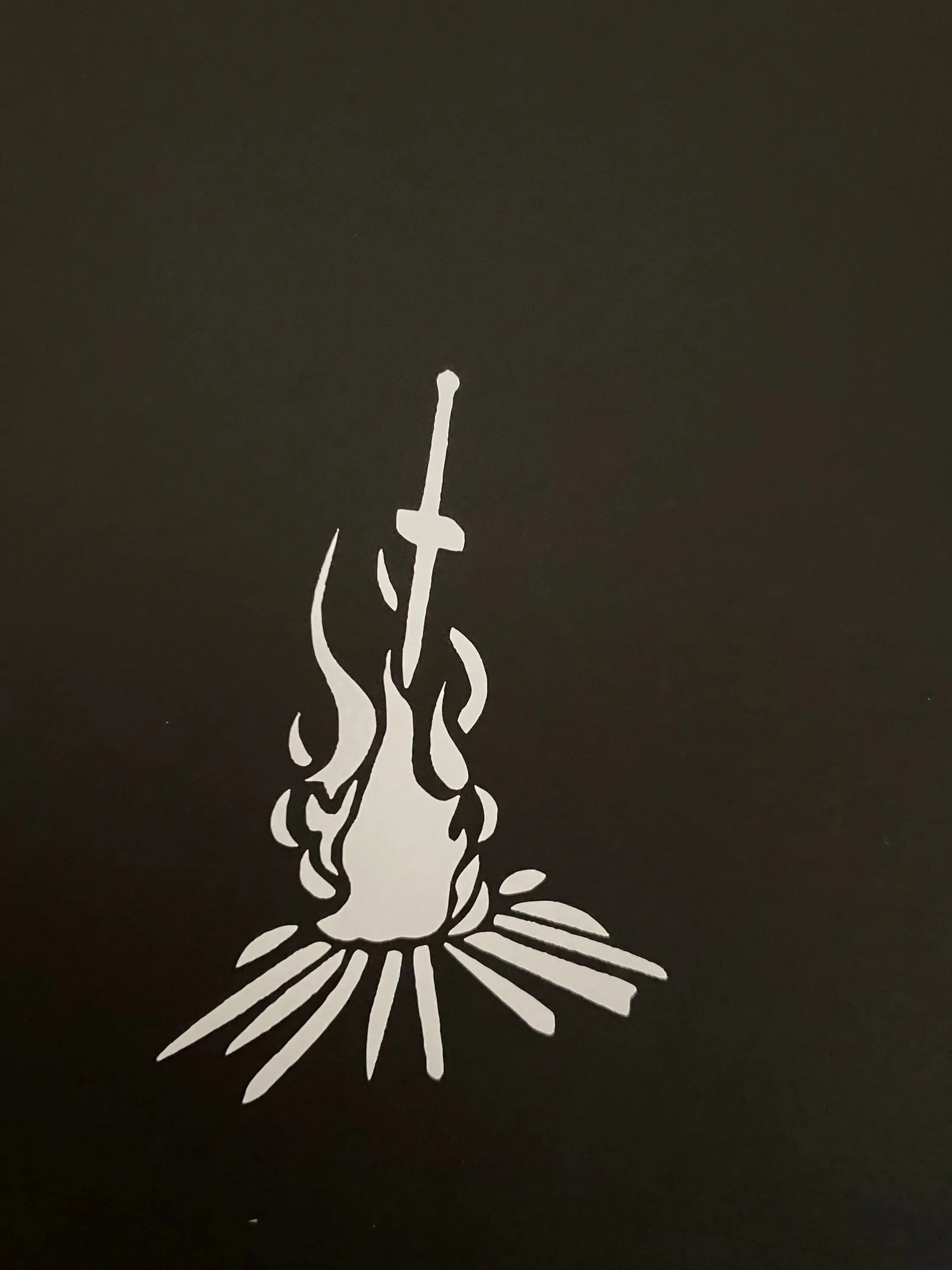 Dark Souls stylized bonfire vinyl sticker decal – FASTSHIPPING