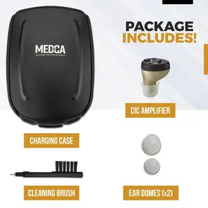 Wireless Sound Enhancer – Rechargeable In-Ear Personal Audio Amplifier for Crisp & Clear Sound – Comfortable & Lightweight Design