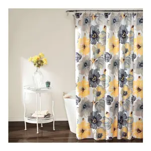 Leah Shower Curtain 72" x 84" by Lush Decor