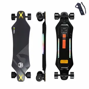 Windersekar Electric Skateboard Electric Longboard with Remote Control Electric Skateboard,900W Hub-Motor ,26 MPH Top Speed，21.8 Miles Range,3 Speed Adjustment，Max Load 330 Lbs,12 Months Warranty