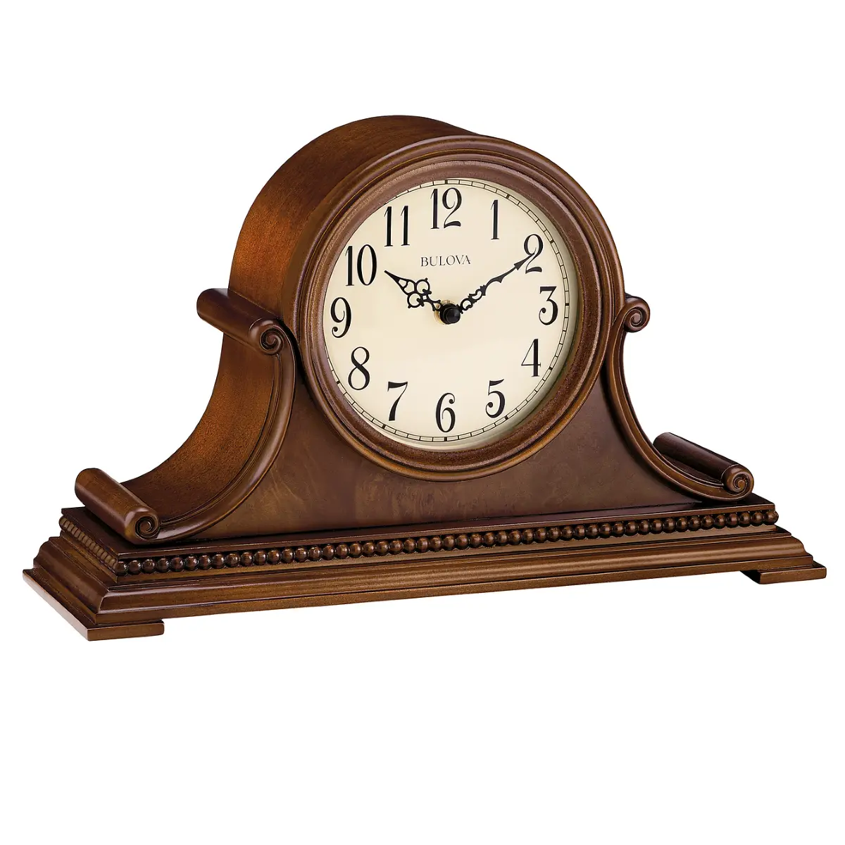 Bulova B1514 Ashville Hardwood Chiming Mantel Tabletop Clock