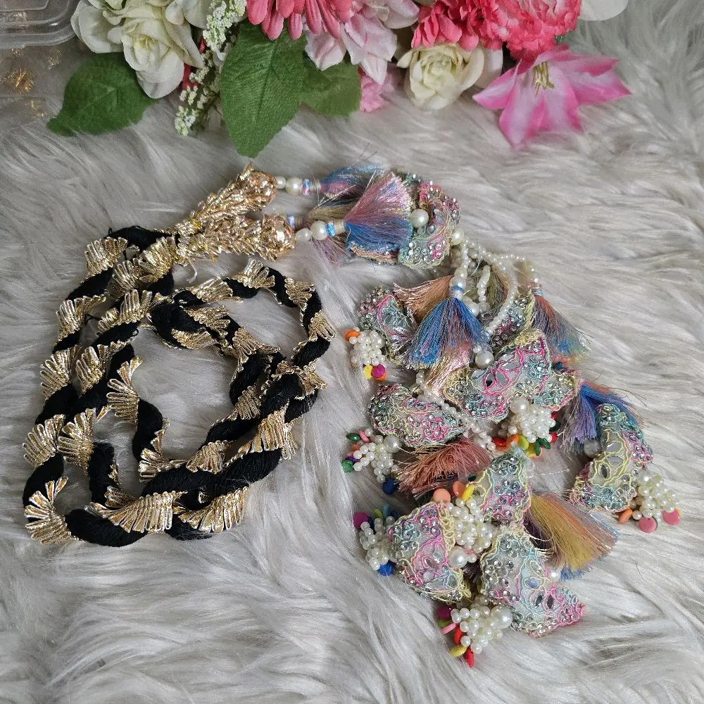 Punjabi Heavy Paranda - Traditional Hair Accessory for Women's Cultural Festivals, Weddings